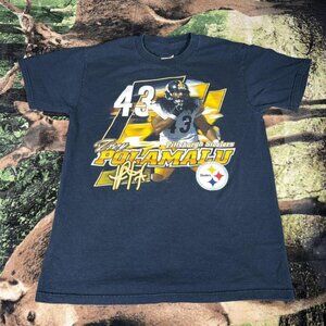 Vintage Y2K Troy Polamalu Pittsburgh Steelers NFL T-Shirt